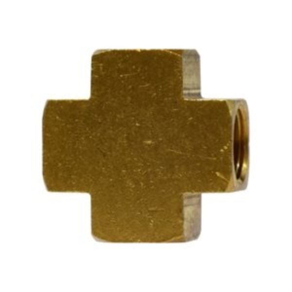 1/4 Female Cross, Heavy Forged Brass