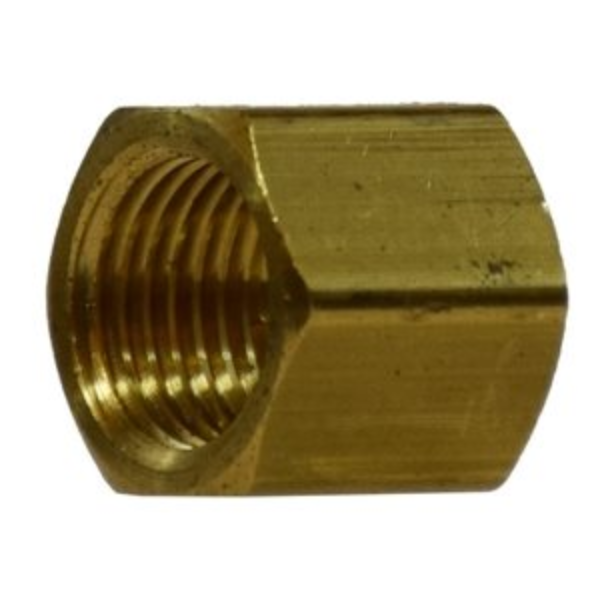 1/4 Cap, Heavy Barstock Brass