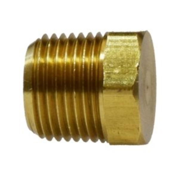 1/2 Solid Hex Head Plug, Brass