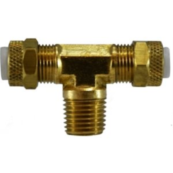 3/8 Poly Tube x 1/8 NPT(M) Branch Tee