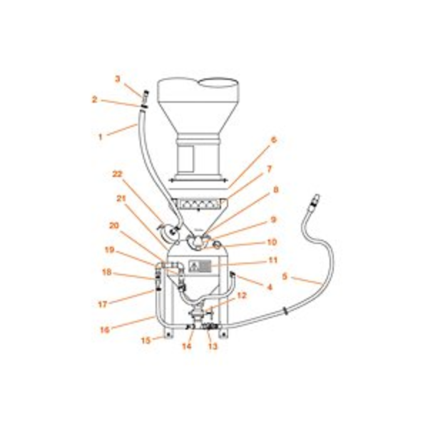 1In Blast Hose, Per Foot