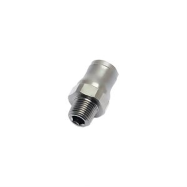 Male Connector, 8 mm od x R1/4 Bspt, Brass