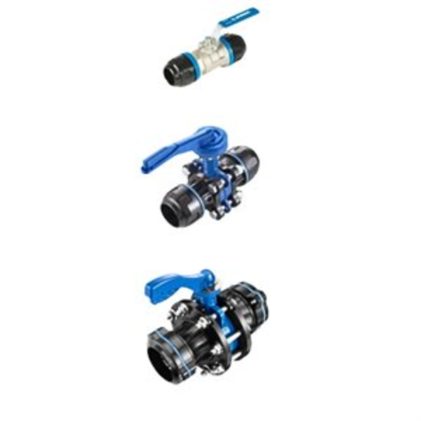 Ball Valve, Inline, 20mm Tube to Tube