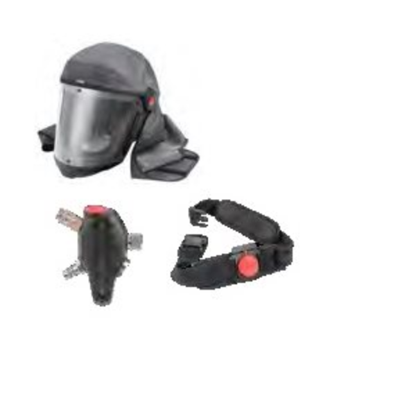 Air Vision 5000 w/ Belt and Air Regulator, for Use with Three-Stage Filter Units