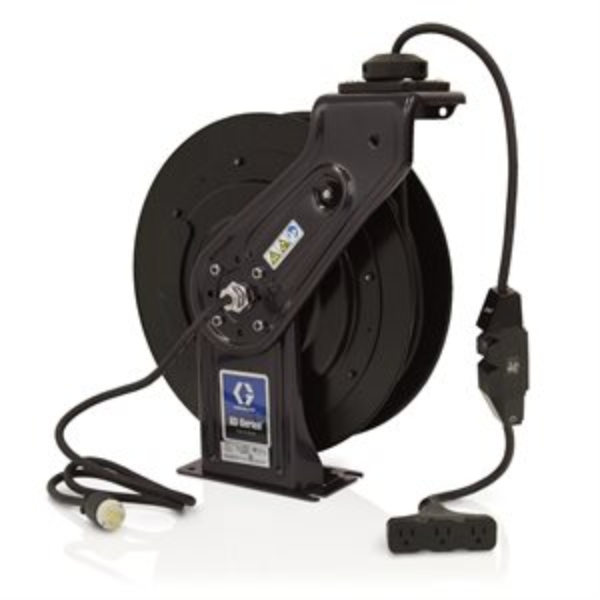 SD SERIES 5 REEL, CORD, BLK, TRIPLUG, GFCI