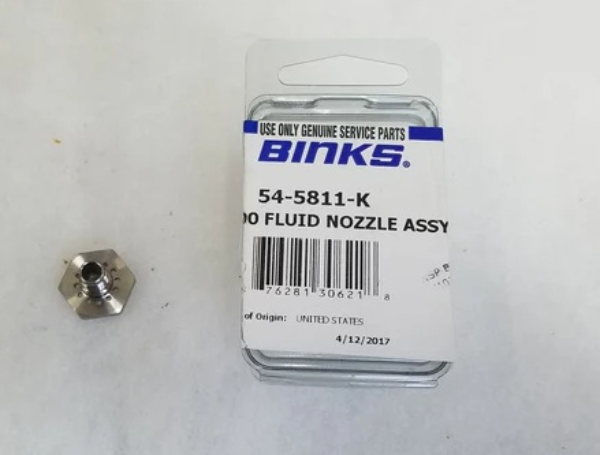 Aa Flat Timp Fluid Nozzle Kit W/Plastic Seat