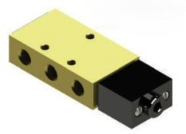 4 way double pilot control valve with 1/4" NPT ports