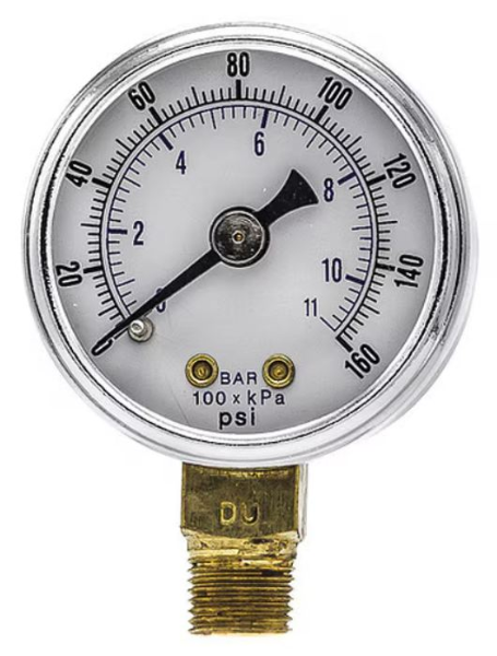 Gauge, 0-160 psig
