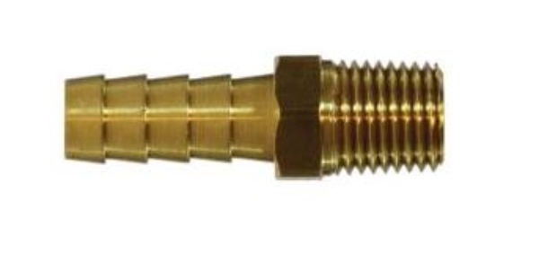 1/4 Hose Barb x 3/8 NPT Male Adapter