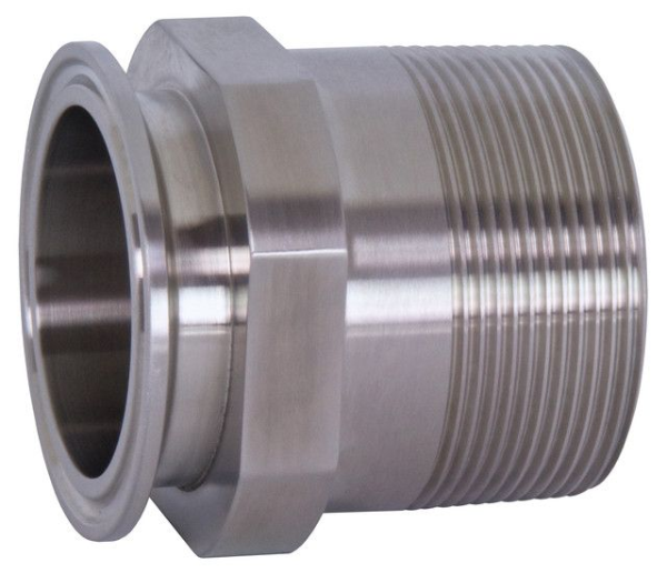 1" Sanitary Clamp x 3/4" Male NPT