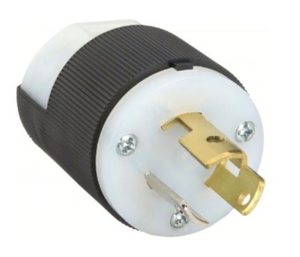 L5-15R 15 Amp, 120V, Turnlock Plug