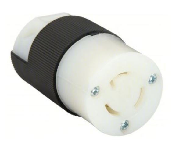 L5-15R 15 Amp, 120V, Turnlock Connector