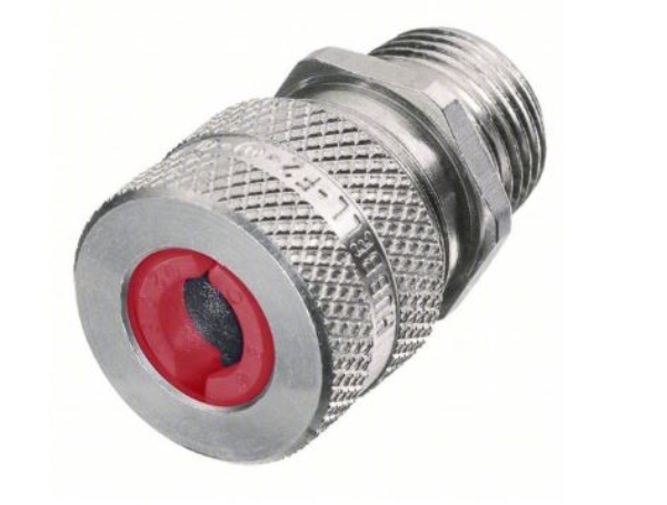 LIQUID TIGHT CORD CONNECTOR, ALUM., 1/2IN. MNPT
