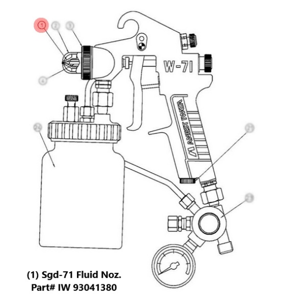 Sgd-71 Fluid Noz.Replaces