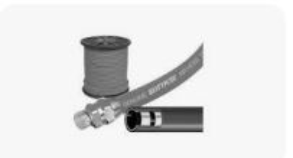 Reel 3/8 ID Red Air Hose, EPDM, 250 psi 500ft