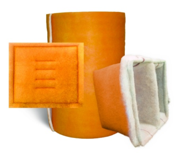 24x24x15 2 Pocket, 10 per case / SPST2.0 orange/white with tack