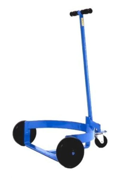 No Spill Drum Truck w/3 Wheels for Up to 24in Dia. Drum