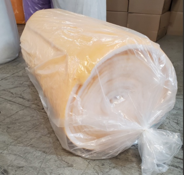 Orange / White Roll w/tack, 72 x 90, 1 Roll per Bag