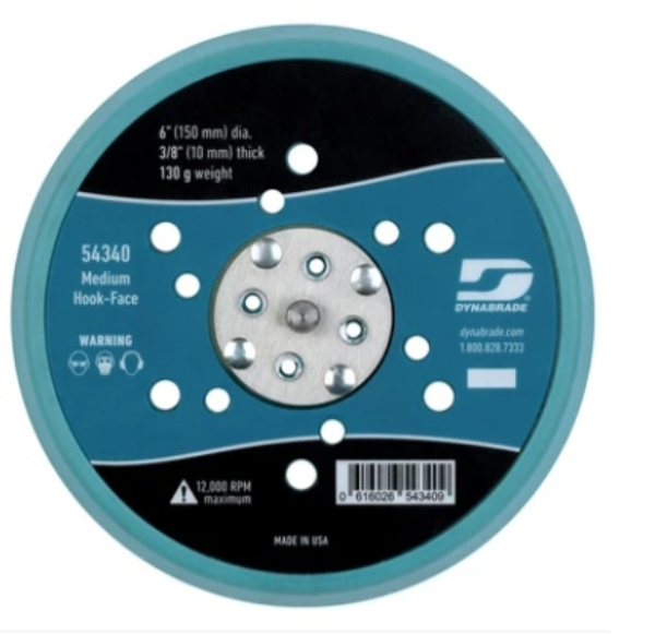 6 Inch Vacuum Pad, Hook Face