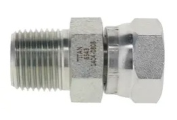 3/8 NPTF(M) x 1/4 NPSM(F) Swivel Adapter