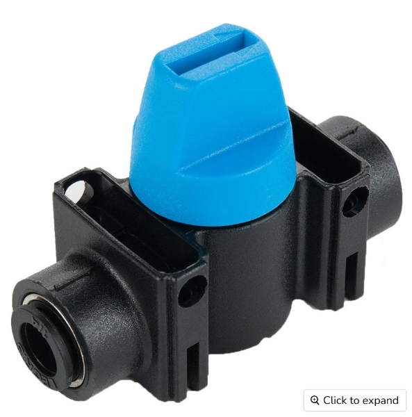 PTC Ball Valve 10mm, Each, Multiplies of 5, Minimum