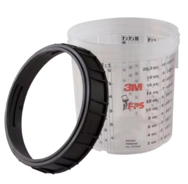 3M Pps Cup & Collar, 16001, Standard, 2 Per Carton, 4 Cartons Per Case Assemblies 40 Ea/Case
