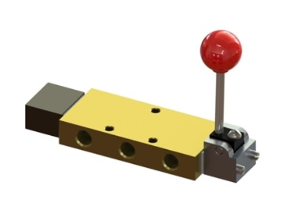 4-Way, Hand Ball, 3 Position Control Valve with 3/8 Ports