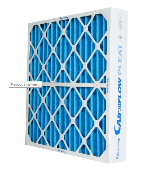 Pleated Filter,  24x24x4, 6 Per Case, Merv 11