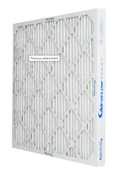 Pleated Filter, Merv 13, 12 Per Case