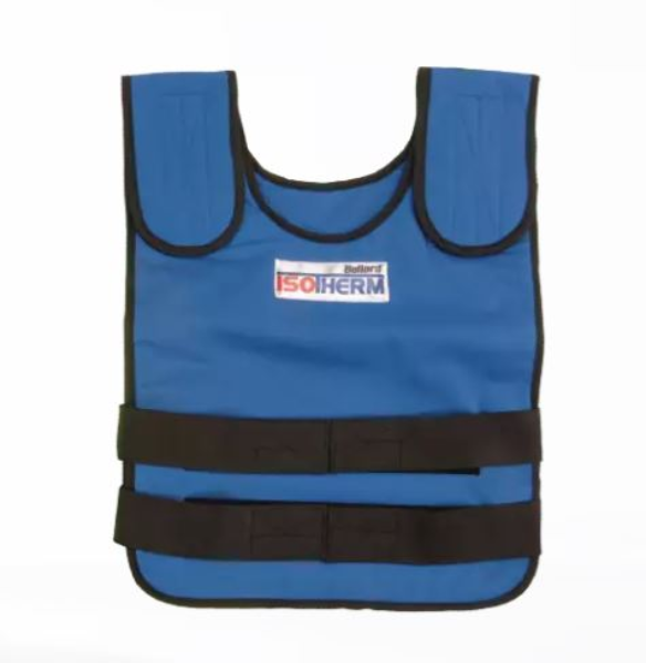 Isotherm Cool Vest Complete With Outer Vest And Two Packs, Size Xl Flame Ret Chest Size 38in-48in Blue