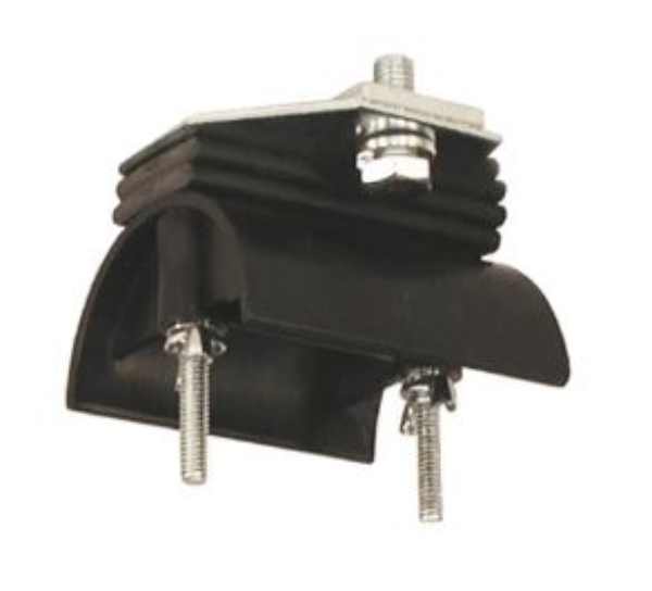 14 GA GALV END CLAMP W/ PLASTIC SADDLE