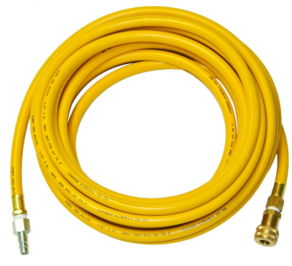 Breathing Air Hose, 1/2ID x 25 ft Long