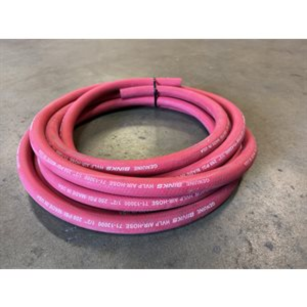 Reel, 1/2 ID Red Air Hose, EPDM, 250 psi 300ft