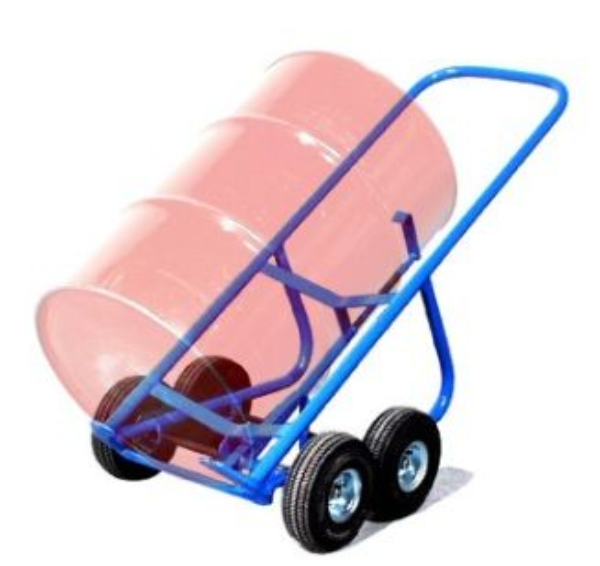 Drum Truck, 4 Pneumatic Wheels