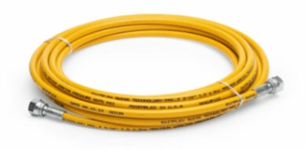 3/16 ID x 25Ft Airless Fluid Hose Yellow