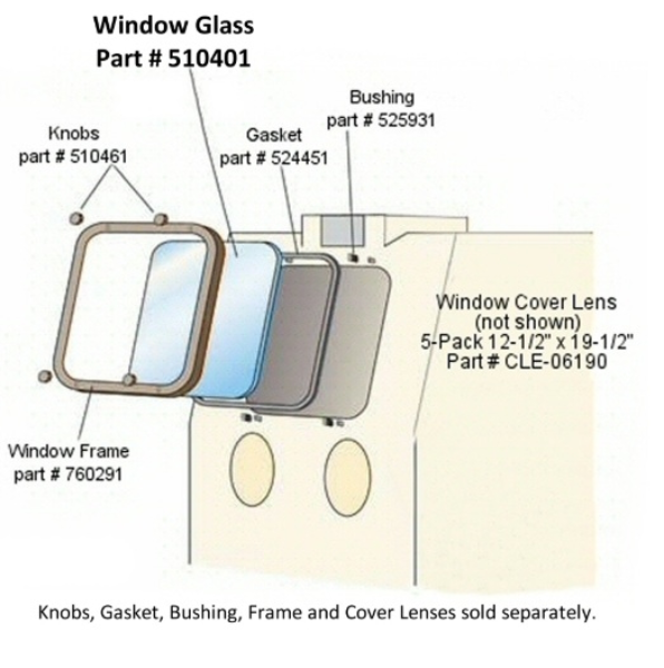 Viewing Glass, 14 x 22 In.
