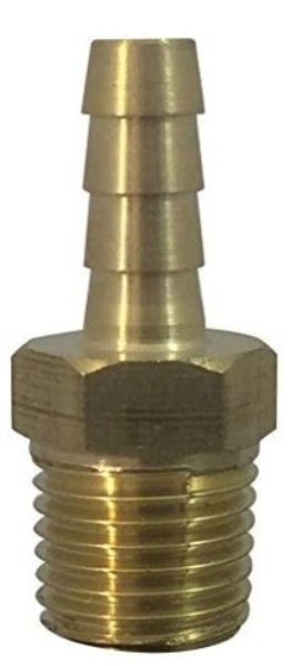 1/4 Hose Barb x 1/4 NPT Male Adapter