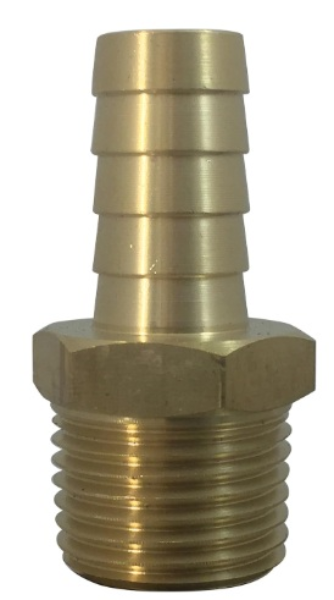 1/2 Hose Barb x 1/2 NPT Male Adapter