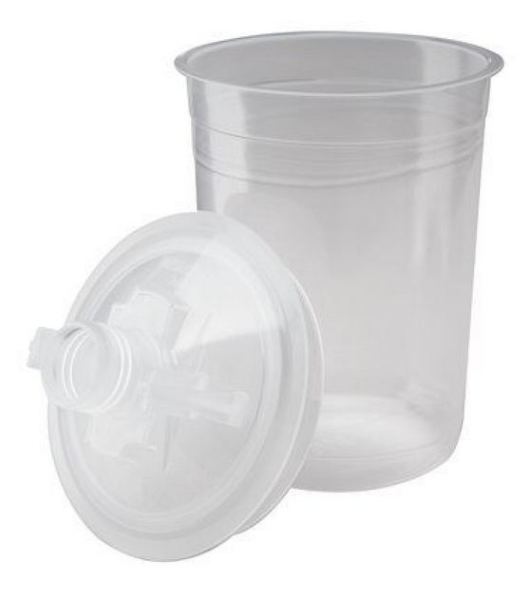 3M PPS Lid & Liner Kit,  Mini (6 FlOz), 200 Micron, 50 Lids & Liners Per Kit