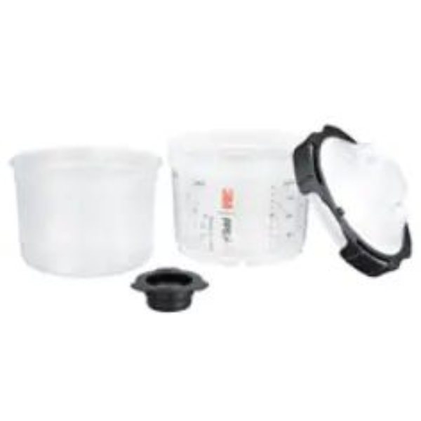 3M Pps Series 2.0 Spray Cup Kit, 26114, Mini (6.8 Fl Oz, 200 5/16-24 Red Foam, 10 Ea/Case