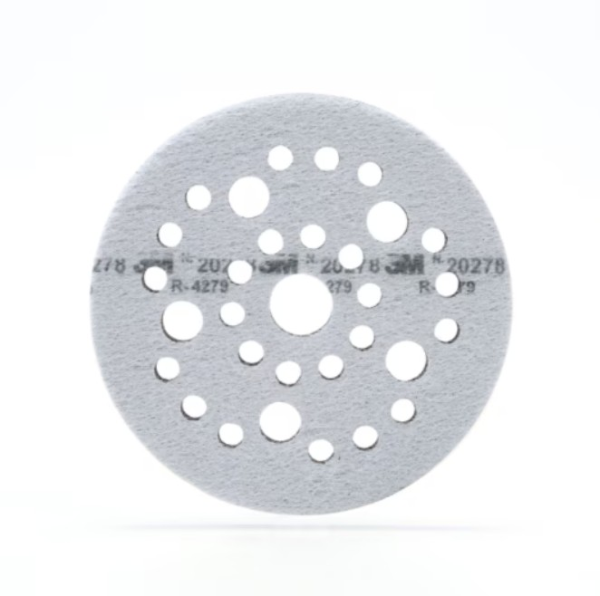 3M Clean Sanding Soft Interface Disc Pad, 5 InX 1/2 InX 3/4 In, Multihole, Sold As Each, 10 Ea/Case