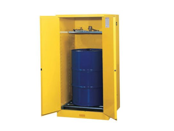 55 Gallon Vert Cabinet, Yellow
