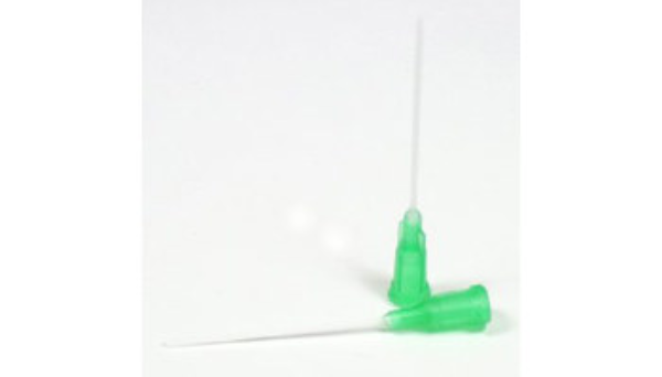 Dispense Needle 18Gauge, Polopropylene Helical Thd. 1-1/2 Green, 50 Pk