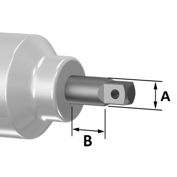 Tru Dr. 10mm Hex 3/8 Sq. Drive 12mm Shaft