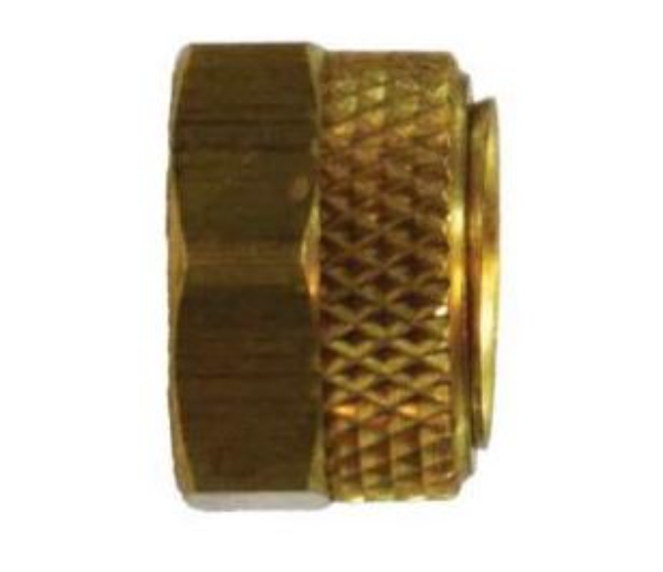 1/8 Poly Tube Nut & Brass Sleeve