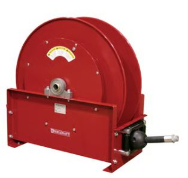 Spring Return Hose Reel 50 ft 1 in ID, 250 PSI