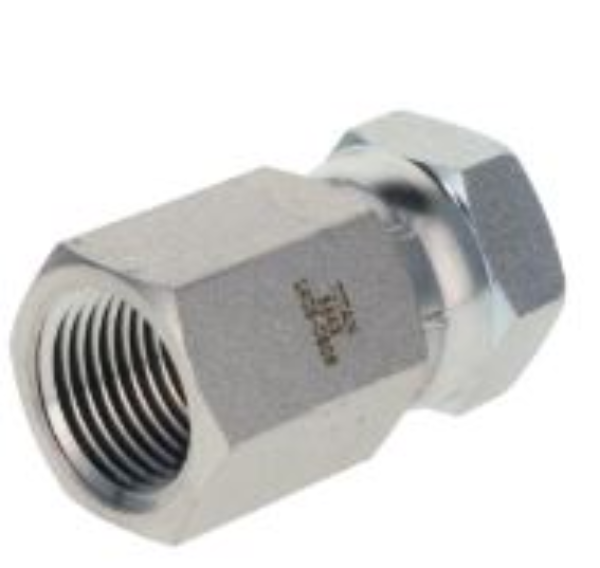 1/4 NPTF(F) x 3/8 NPSM(F) Swivel Adapter, Steel
