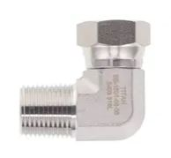 3/8 NPTF(M) x 3/8 NPSM(F) Swivel Elbow