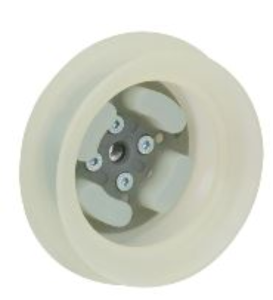 Bellows suction cup (round)with optimal adaptation to uneven surfaces