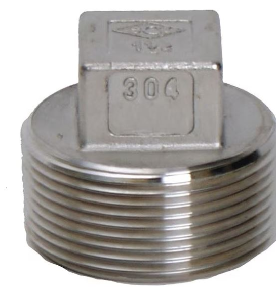2 Inch Square Head Plug, 304SS 150Lb